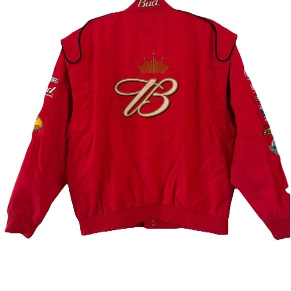 VTG NASCAR Dale Earnhardt Jr #8 Budweiser Chase Authentics Racing Jacket Mens L - Picture 2 of 14